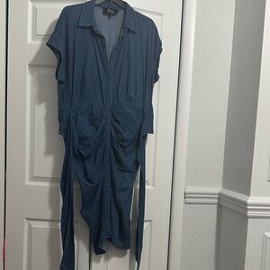Nina Parker Blue Denim Dress